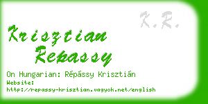 krisztian repassy business card